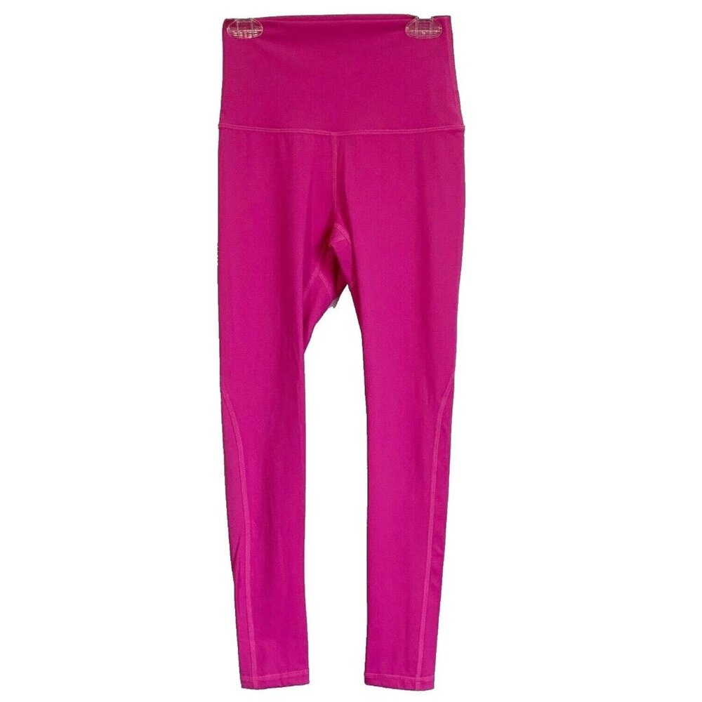 Zyia Active Brilliant Hi-Rise 7/8 Pink Calf Cut Out Legging SZ 2 Athletic Gym